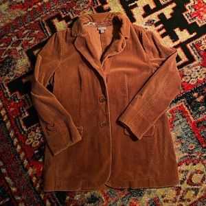 Burnt Orange Vintage Corduroy Jacket